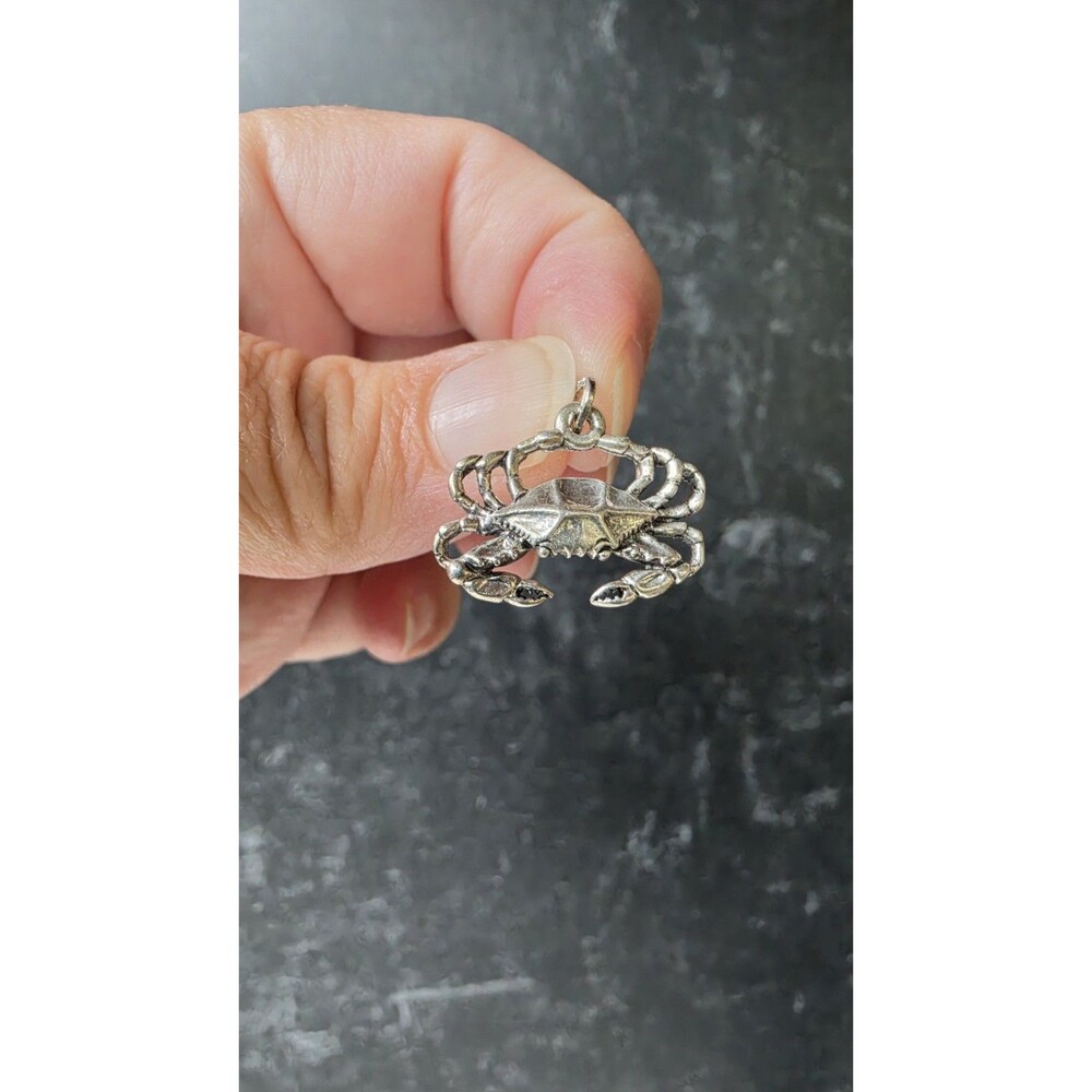 Beau 925 Sterling Silver Crab Pendant/Charm Vintage